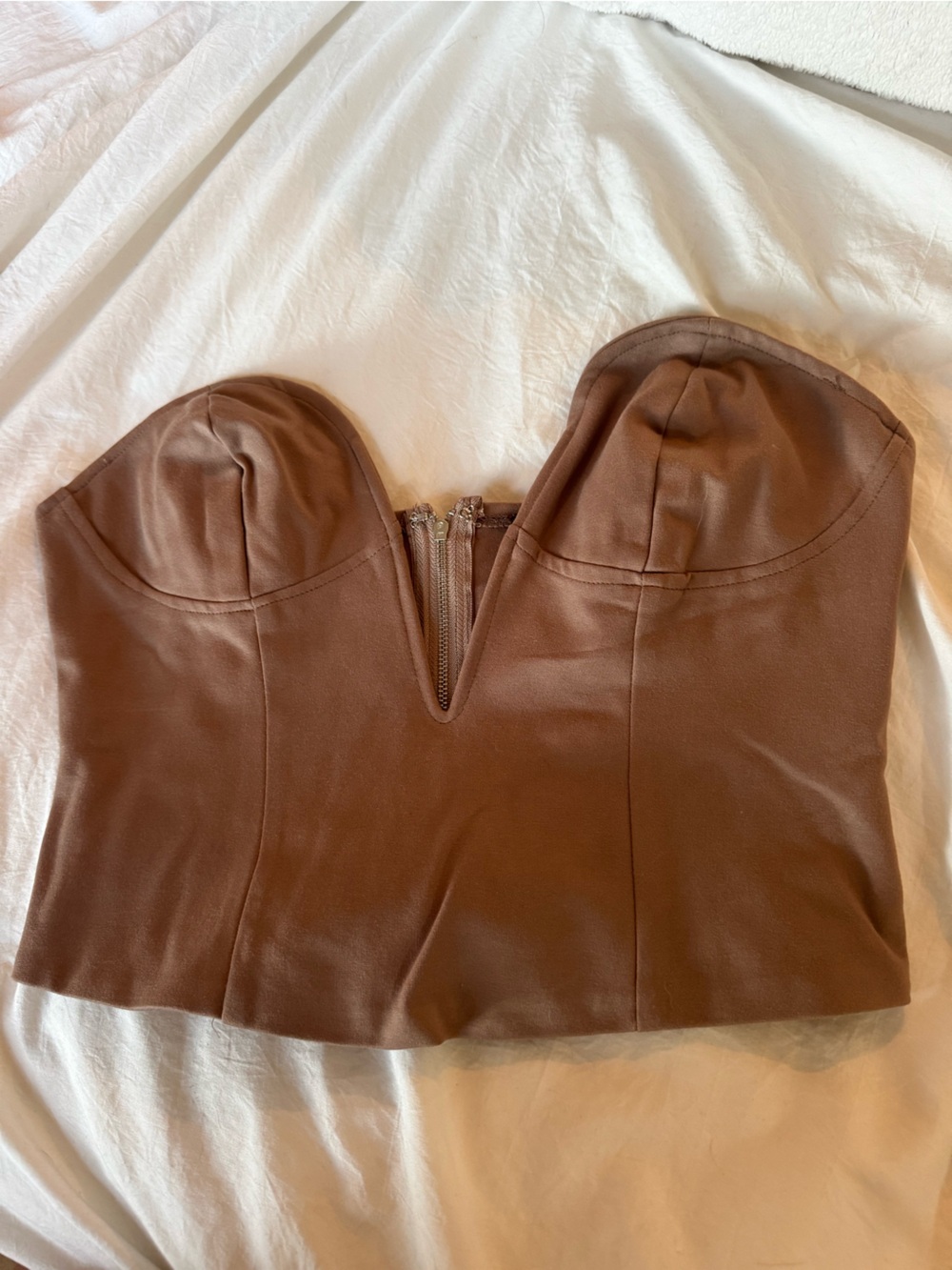 Fashion Nova Brown corset top